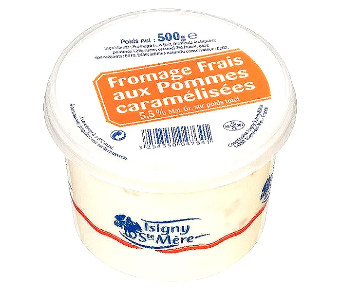 Fromage Blanc Pommes Caramélisées en Pot 500g