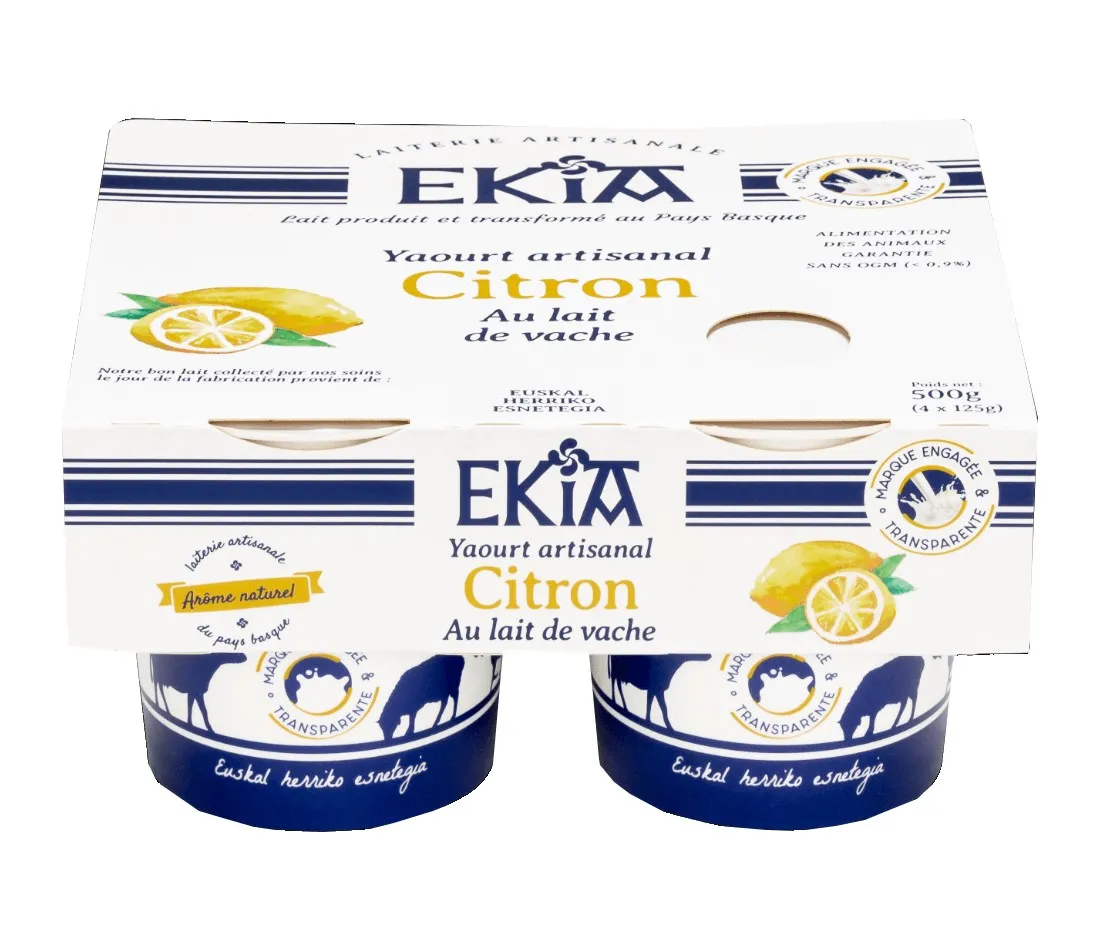 Yaourt Citron Pot Carton 4 x 125g