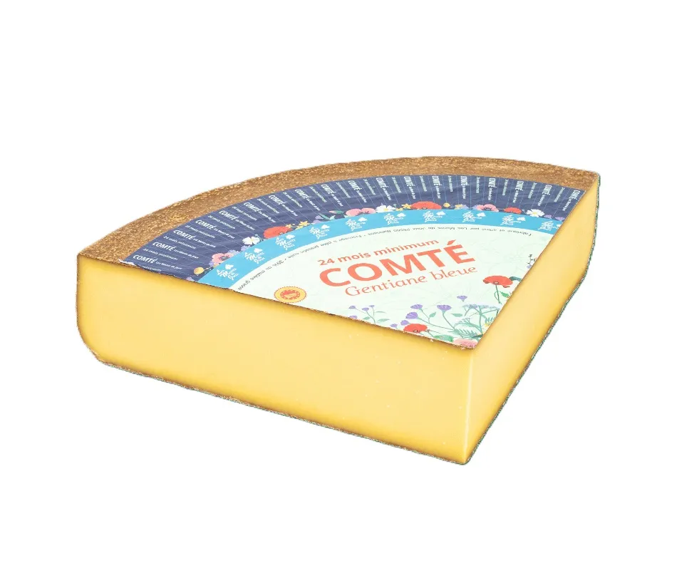 1/4 Comté Gentiane Bleue 24 mois Monts de Joux