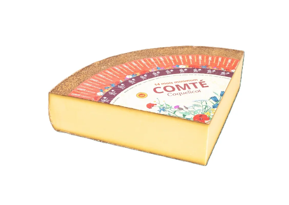 1/4 Comté Coquelicot 14 mois Monts de Joux